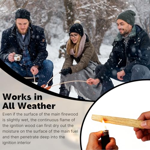 W&E Choice 10LB Fatwood Fire Starter Sticks, 130-180Pcs 100% Natural Dried Pine Kindling Wood, Easy Ignition for Campfires, Firepit, Fireplaces, BBQ, Stoves by W&E Choice - Image 6