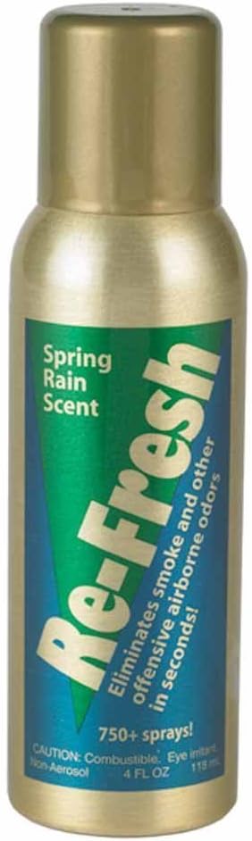 Dpnamron Re-Fresh Smoke Odor Eliminator Home Air Freshener 4 Ounce Can Spring Rain