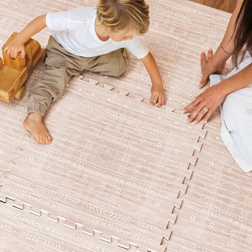 Image of Lillefolk Baby Play Mat for Floor – 6x8ft Dusk | Soft Non Toxic Premium EVA Foam Tiles for Tummy Time, Crawling & Playroom – Waterproof Interlocking Floor Mat for Babies & Toddlers (12 Tiles)