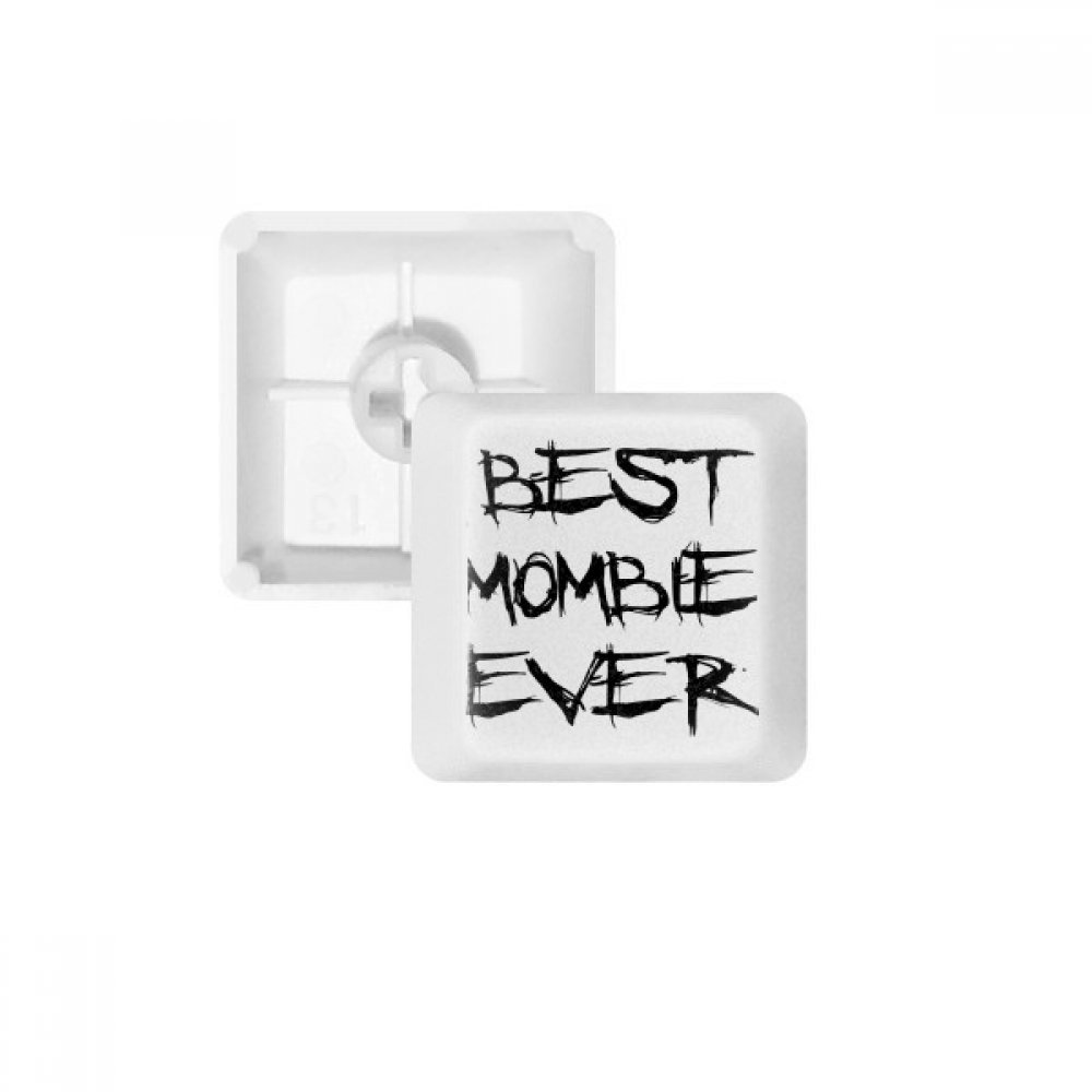 Keycaps PBT Blanc Mombie R4 multicolore pour embellir votre bureau d'ordinateur - 4
