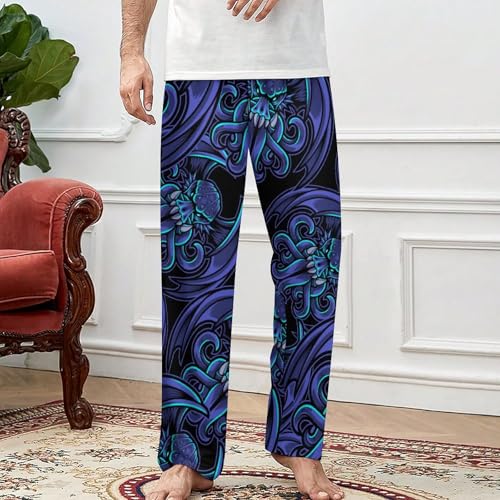Cthulhu Esport Mascot Mens Pajama Pants Soft Lounge Pj Bottoms Lightweight Sleepwear Pants with Drawstring2