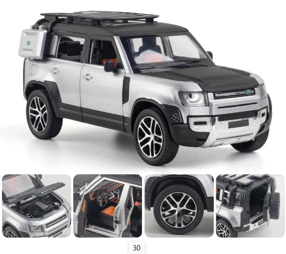 Image of Kammateswara Kids die cast car 1:32 Scale Model Metal Pullback Toy car with Openable Doors & Light Music(Random Color as per Stock) (Defender)