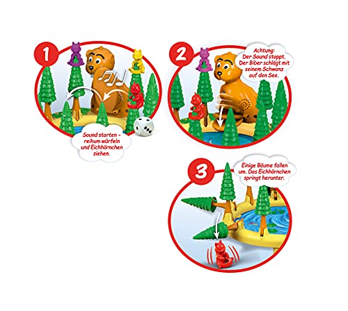 Schmidt Spiele 40618 Bumm Bumm Biber, 3D Action Kinderspiel – Bild 6