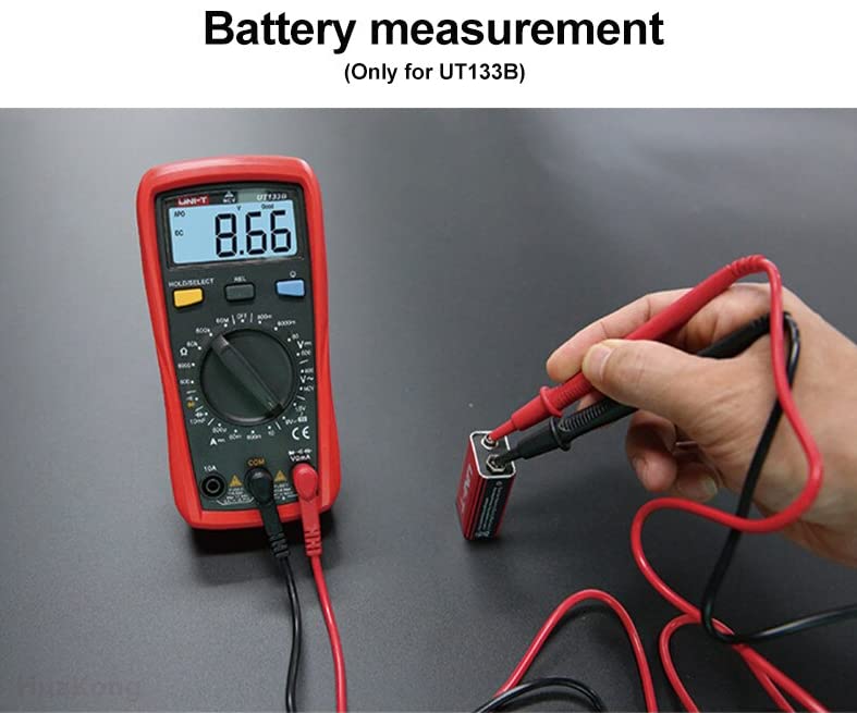 Multimètre testeur électrique AC DC capacimètre ampèremètre UT133A - 3