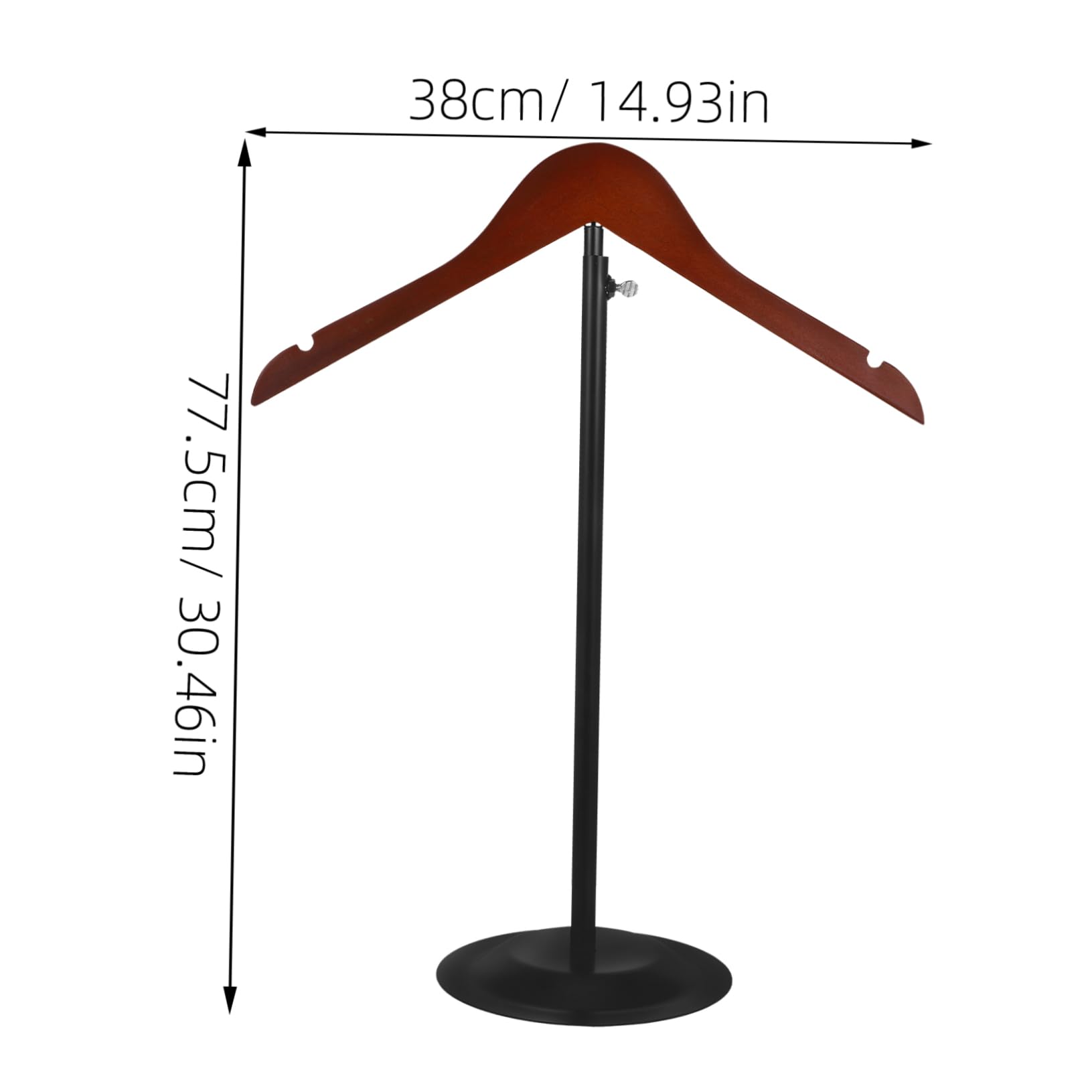 Cabilock Adjustable Clothing Display Stand Black Base for Women's Boutique Retail Space Optimization