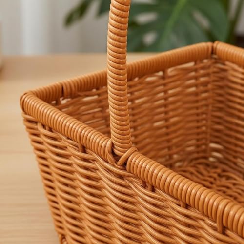 Panier floral anse arquée grand modèle objet déco style osier pour maison