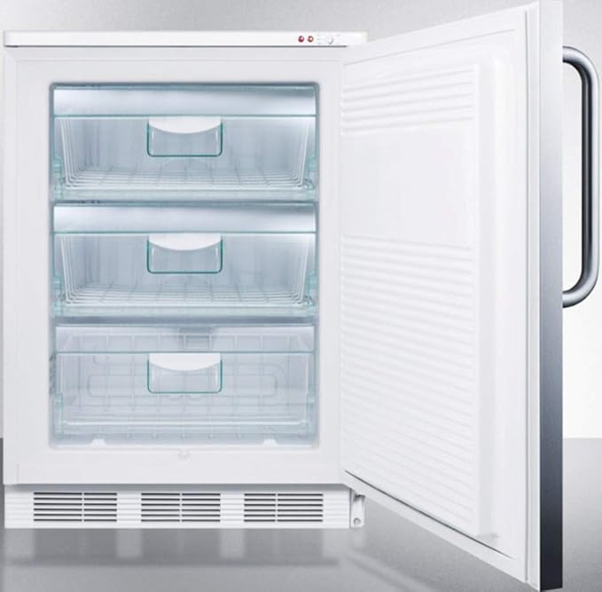 Summit VT65ML7BISSTB Upright Freezer, Stainless Steel on Fridge.com