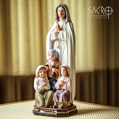 Sacro, Imagem Nossa Senhora De Fátima Resina 30cm Importada