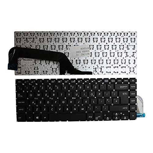 Clavier de rechange ASUS X505BA-BR034T Power4Laptops noir format Royaume-Uni