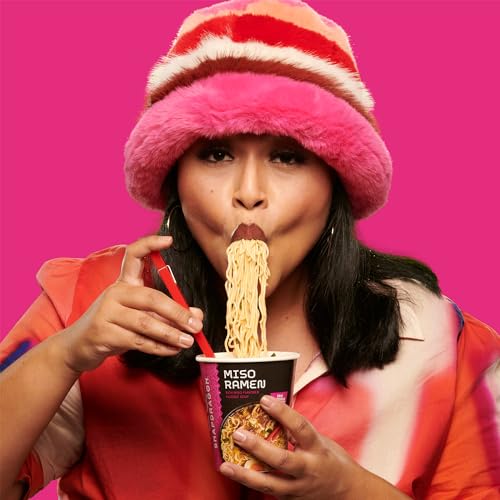 Snapdragon Miso Ramen Six Pack - Rich Miso Broth With Authentic Ramen Noodles Satisfy Your Craving, Includes Six 2.2 oz Cups