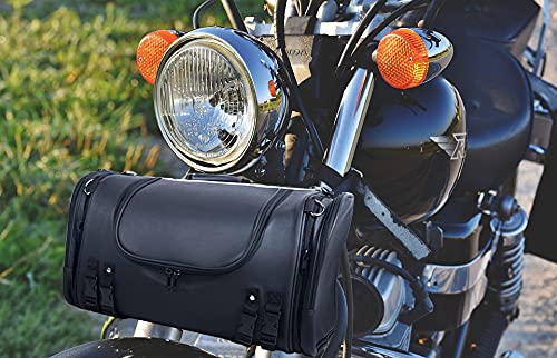 Bolsa para moto universal 12x21x12.5 pulg negra miniatura 7