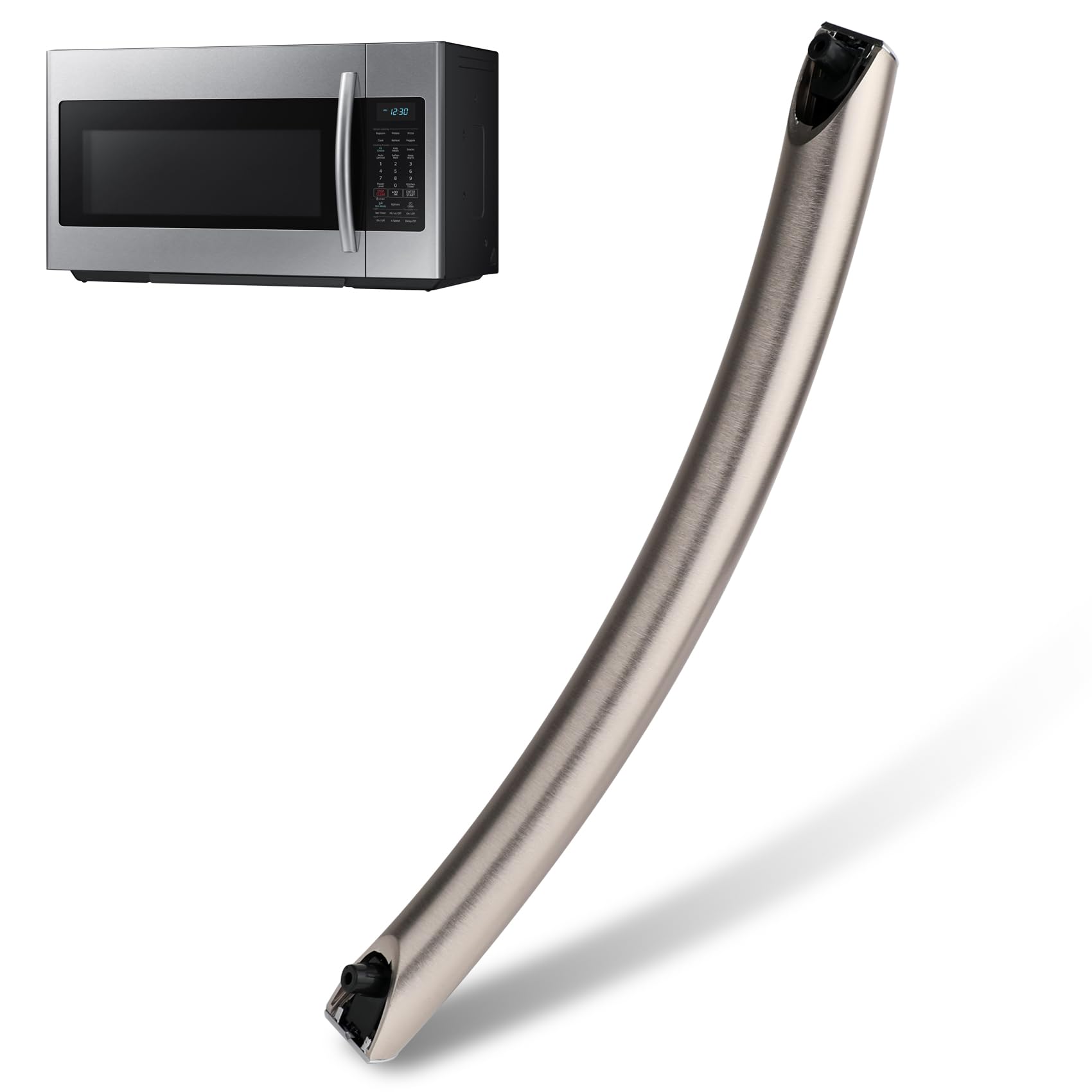 Upgrade ME16A4021AS Microwave Door Handle, Replaces with Samsung Microwave Handle ME16A4021AS, with 2 Screws, Gold DE94-04313F Microwave Door Handle, 2 Years Warranty