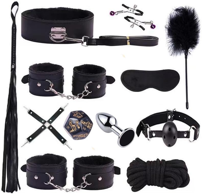 12 Piece Set of Black Yoga Exercise Accessories, Home Training Equipment, and Fitness Gifts, Adjustable and Durable, Original Gift