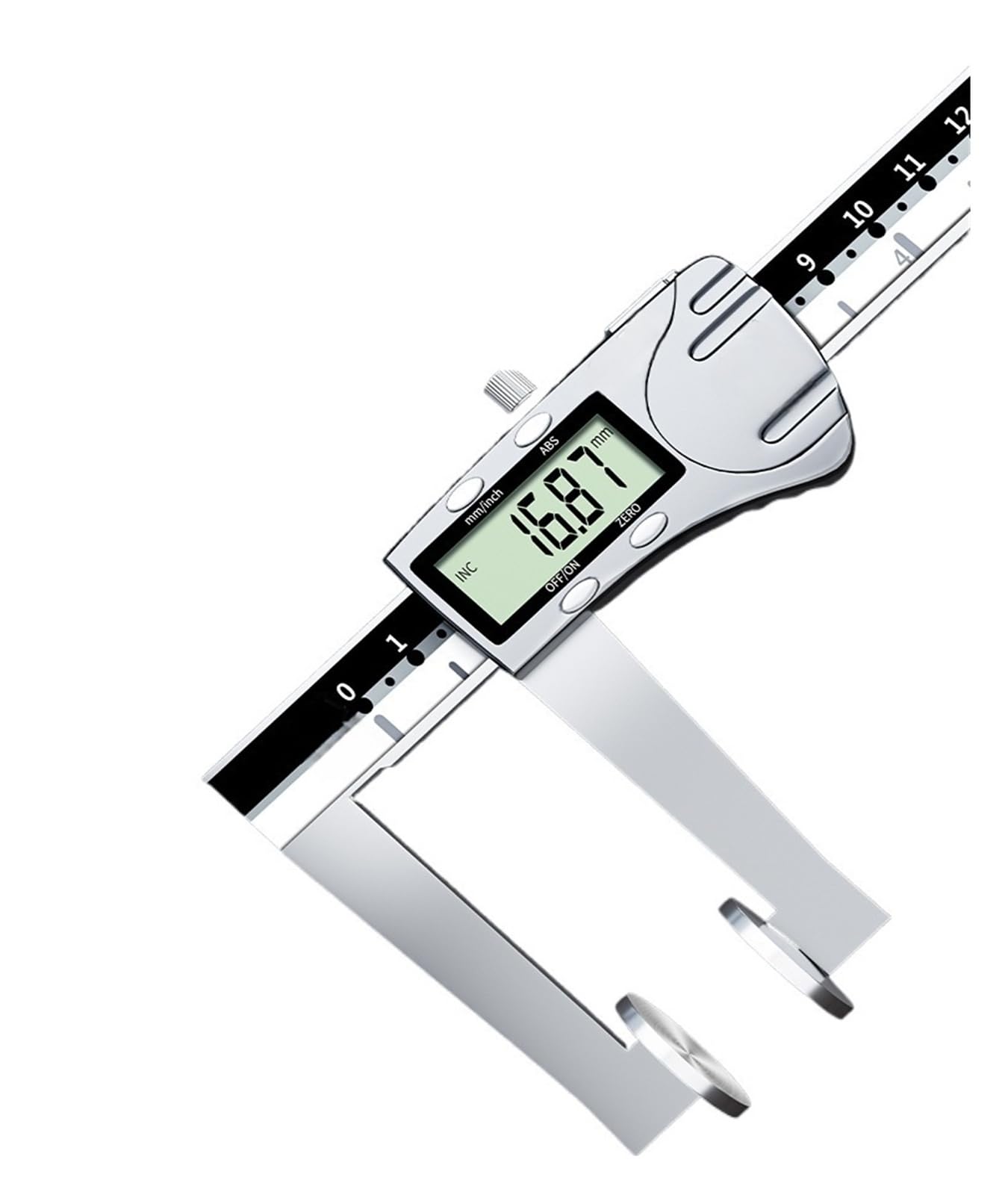Scheibenmessfläche Digitalanzeige Messschieber 0-50mm elektronischer Edelstahl-Scheibenkopf-Messschieber Industrie