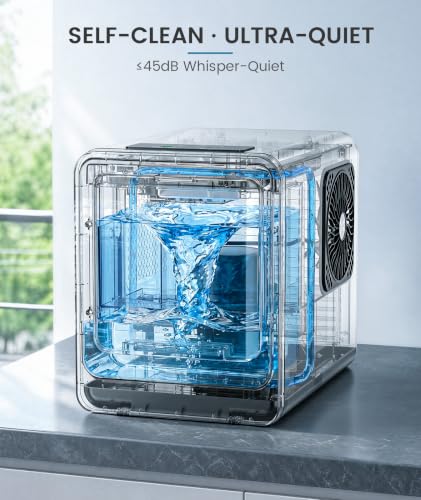 Image of Electactic Nugget Ice Maker Countertop, Ready in 4 Mins, 35Lbs /24H