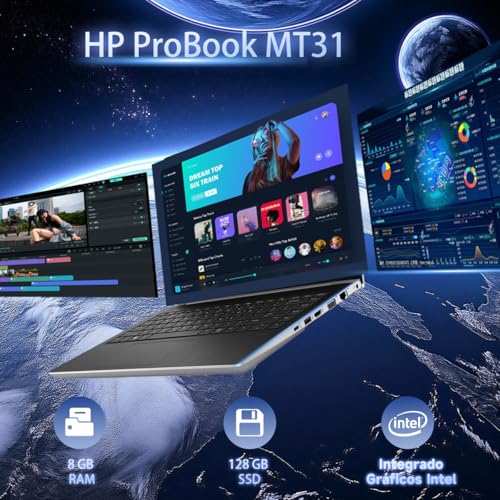Image of HP ProBook MT31 Mobile Thin Client Business Laptop, Intel Celeron 3867U, 8GB RAM, 128GB SSD, 13.3 inch Notebook, Webcam, WiFi, Windows 11 Pro(Renewed)