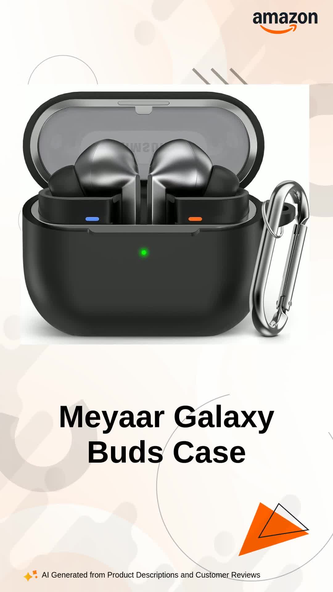 Meyaar Case Compatible with Samsung Galaxy Buds3 Pro/Galaxy Buds 3