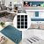 12PCS Rug Gripper, Double Sided Reusable Under Rug Carpet Tape Stickers, Carpet Fixing Sticker, Rug Anti Slip Grips for Area Rugs, Non Slip Rug Pads (Black Square)