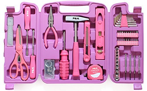 96 Teiliges Werkzeugset Werkzeugkoffer in pink absolute Hingucker – Bild 3