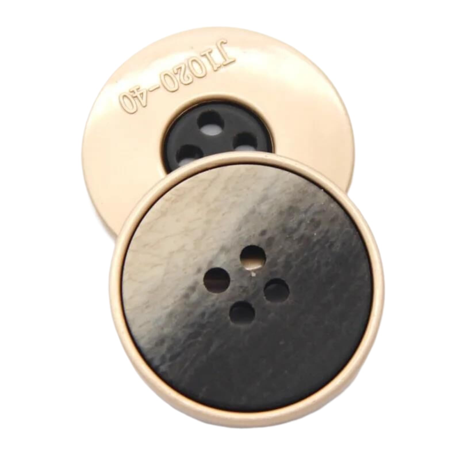 Boutons métalliques boutons ronds transparents 25mm pour mercerie