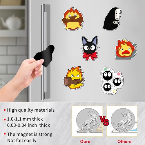 Imanes decorativos Pounchi Cute Calcifer PVC 12 pzs miniatura 3