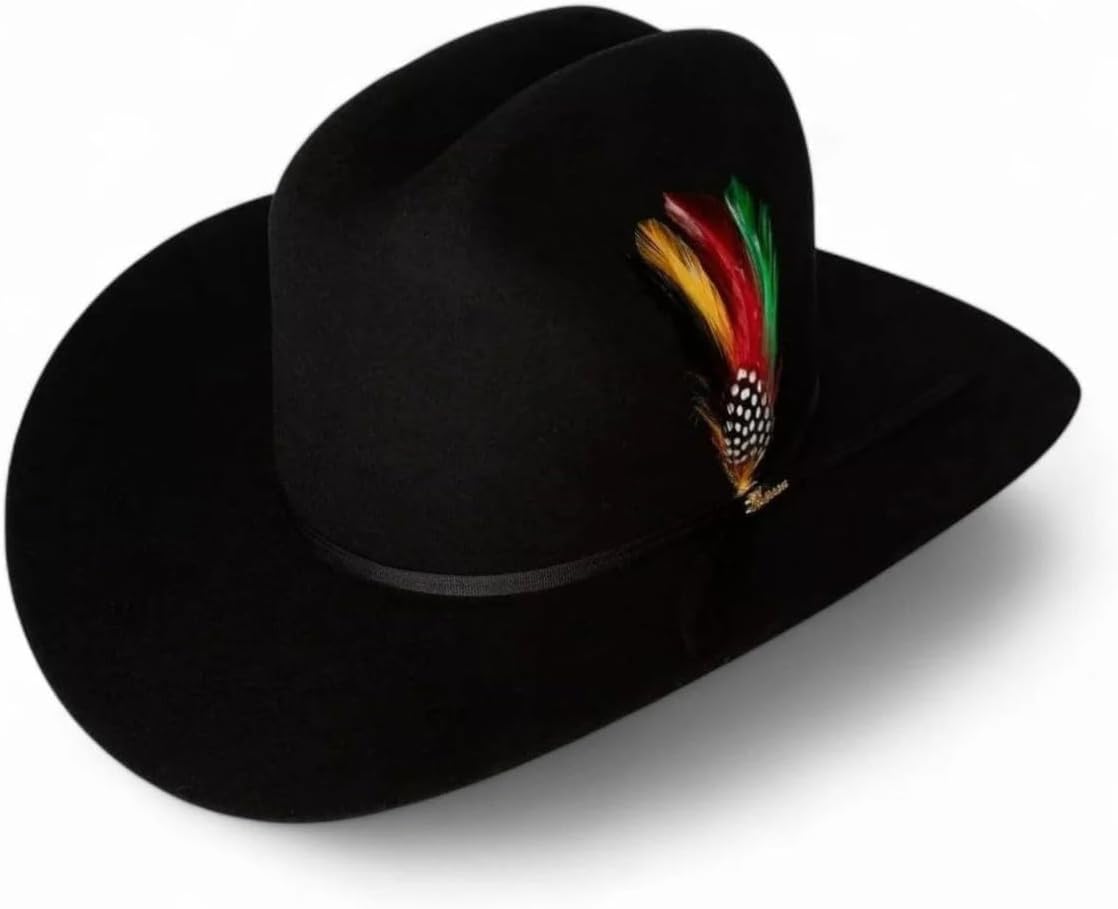 Men's Texana Morcon 20X Estilo Sinaloa Western Cowboy Felt Hat - Black