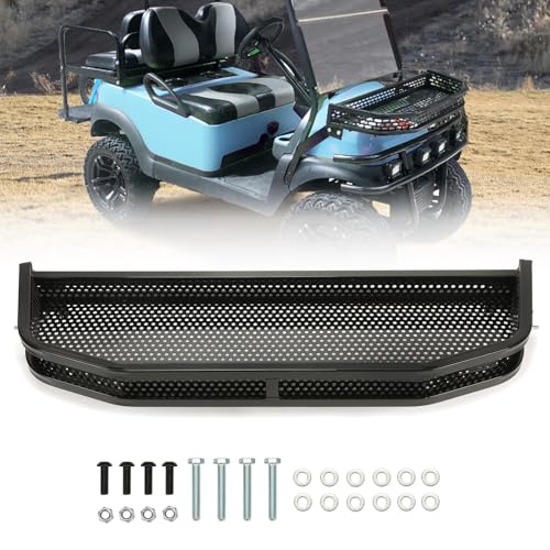 ECOTRIC Front Cargo Basket Outer Clay Storage Compatible with 2017+ Yamaha Drive 2 Golf Cart Black