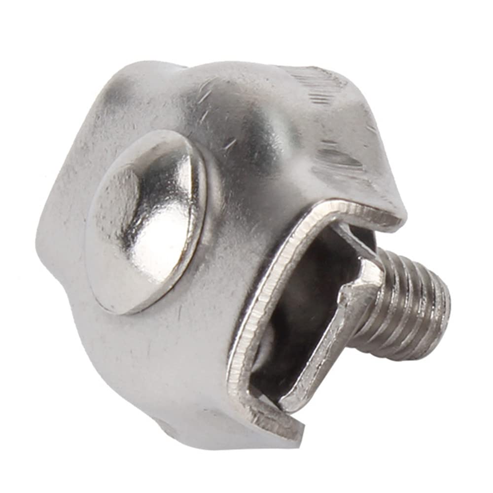 Morsetti Per Filo Stendibiancheria 10PCS M2-M10 Wire Rope Clip Morsetto Cavo In Acciaio Zincato Collegare Fissaggio In Acciaio Inox Simplex Post Cavo Morsetto Wirerope Pinze Morsetti Stendibiancheria