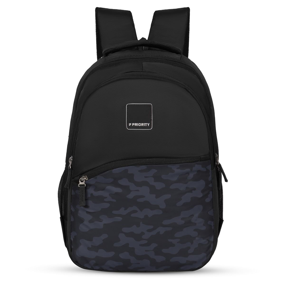 18 Inch Polyester College Backpack for Boys & Girls | Large Black School, Laptop & Office Bag with Padded Straps, Multiple Compartments & Water Bottle Holder | Genius 004-image-38