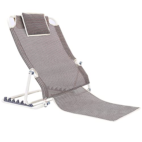Bed Back Rest Support,Adjustable Bed Wedge,Bed Folding Disability Bed Backrest Support with Head Pillow, Sit Up in Bed Frame for Patient