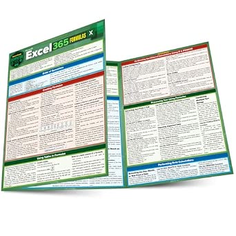 Microsoft Excel 365 Formulas: a QuickStudy Laminated Reference Guide ...
