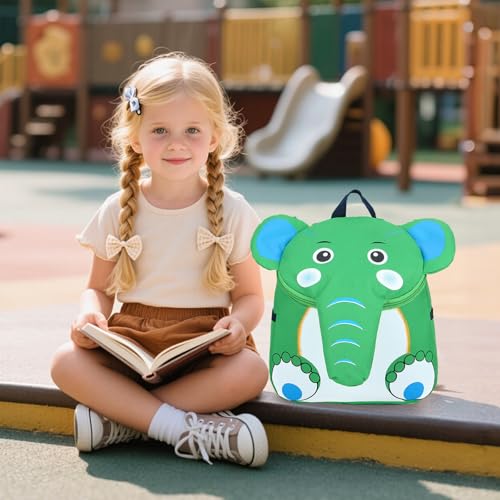 Mochila de guardería LUKIUP de animales para niños y niñas con diseño infantil de mono 7