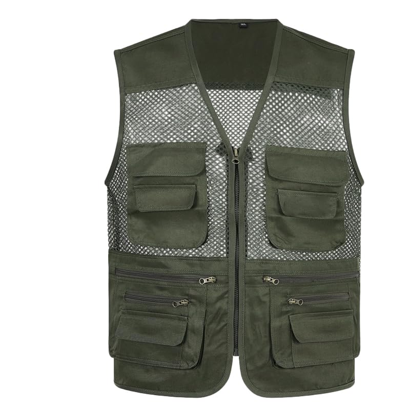 Chaleco multifuncional de hombre para fotógrafos con múltiples bolsillos cómodos 2