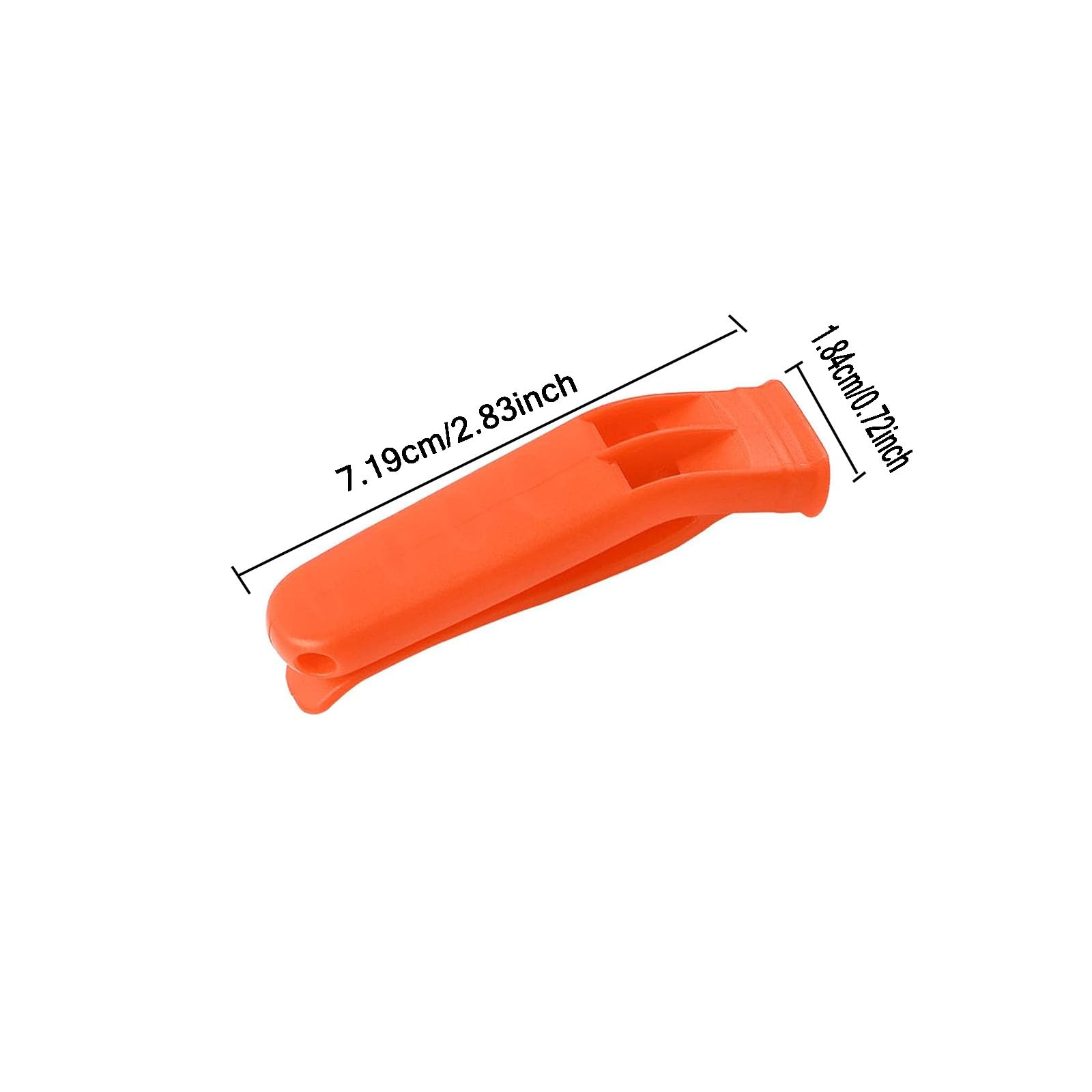 Silbato de emergencia de doble tubo de tono alto Pea-Less - Herramienta de autorescate para aventuras al aire libre/desastres, portátil, silbato universal de equipo de seguridad