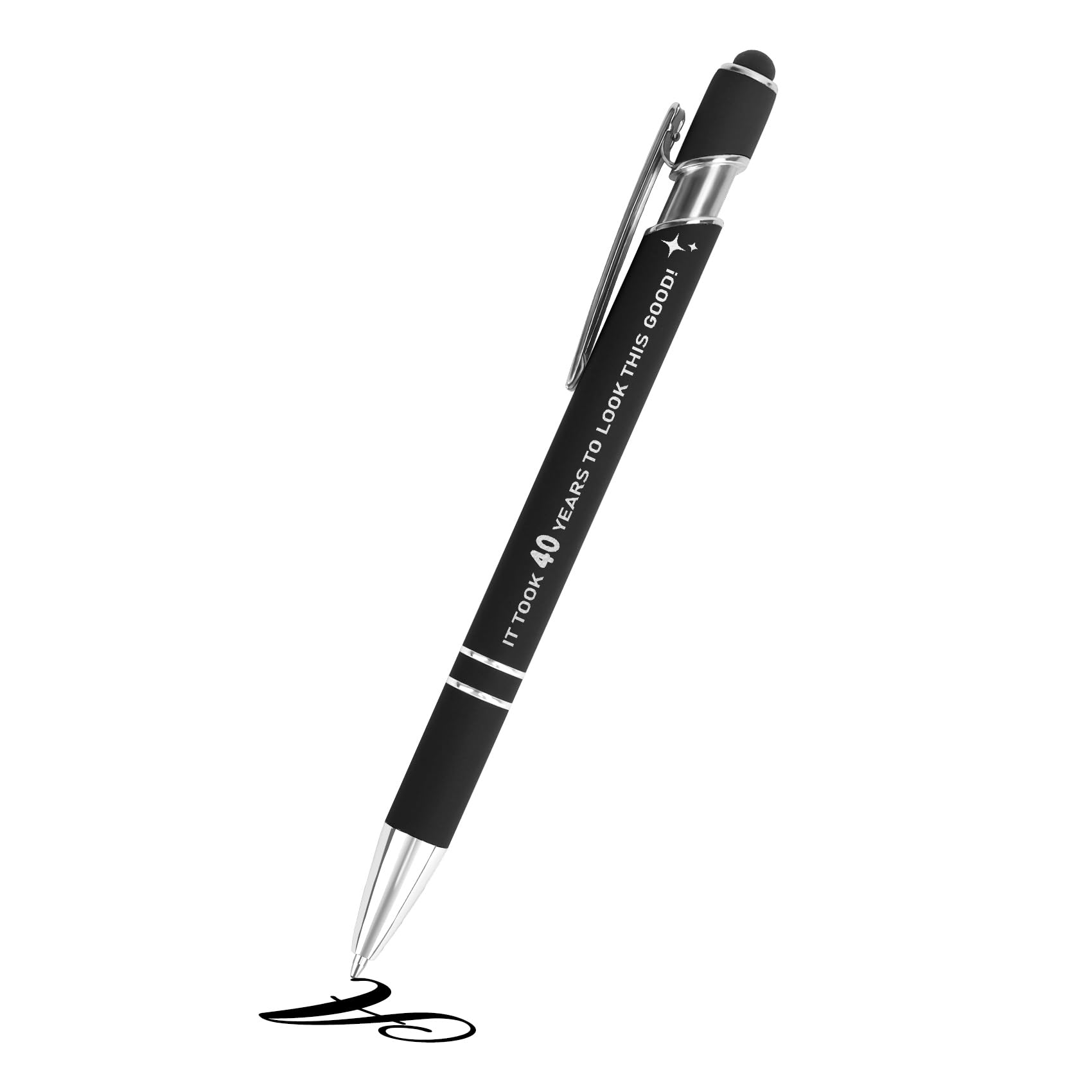 Kiopdse 40th Birthday Gifts for Men,Dad Mens Best Friend Brother Boyfriend Grandpa Husband Father Happy 40th Birthday Gifts for Him Male Friendship from Daughter Son Wife Girlfriend,Ballpoint Pens