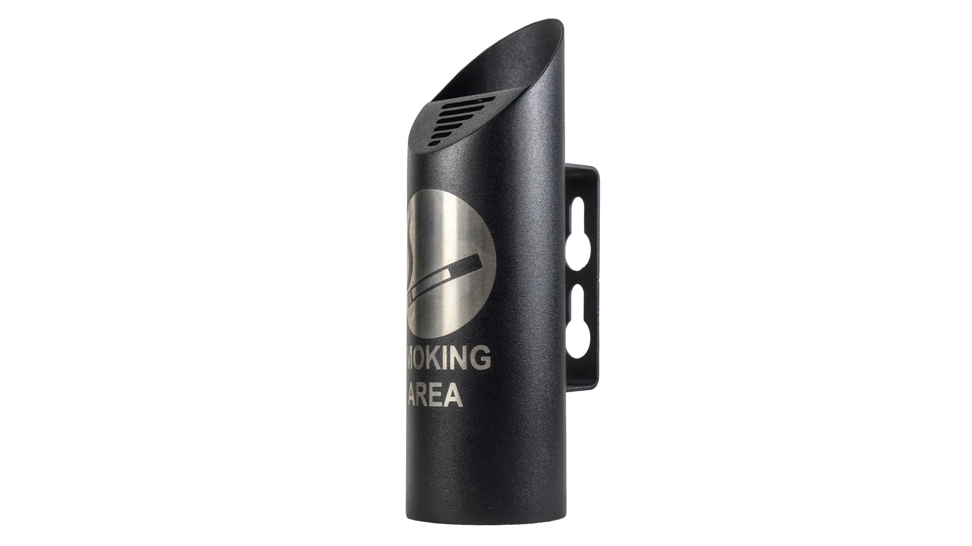 INOXLM Posacenere Da Parete In Acciaio Inox 304, Made In Italy, Nero Satinato, Capienza 300 Cicche, Con Kit Di Montaggio E Svuotamento Manuale