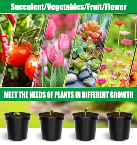 RooTrimmer 40 Pack 4 Inch Plant Nursery Pots with Mesh Pad, Sturdy Plastic Flower Planter Pots with Drainage Holes, Seed Starter Pots for Planting Seedings Cuttings Succulents Indoor Ourdoor, Black - Image 5