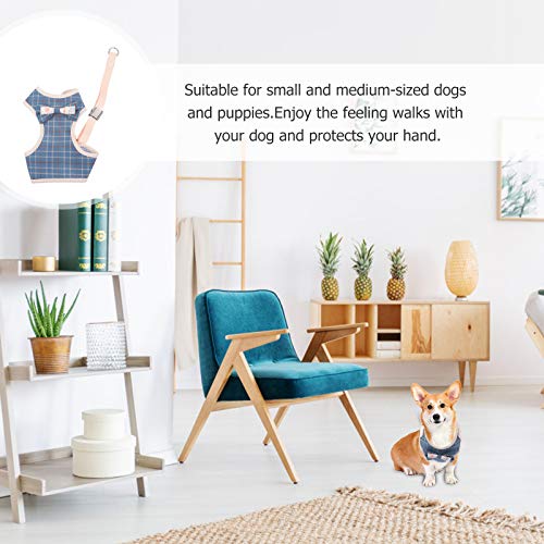 TEHAUX Correia de puxar arnês de cachorro 1 unidade Arreios de colete Corda de puxar ajustável