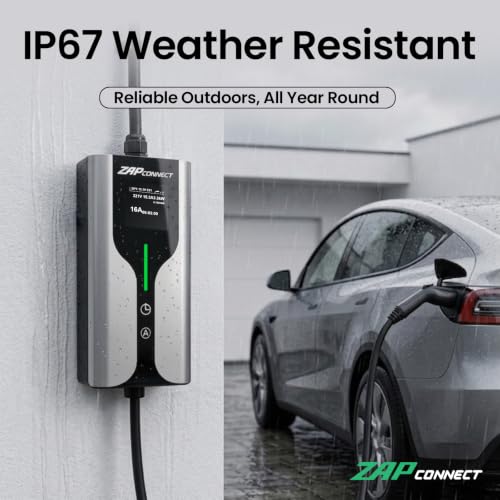 Image of 7.5kW Portable EV Charger 32A | Smart App Control | 1 Phase | IP67 Waterproof | 5M TPU Cable | Charger Only