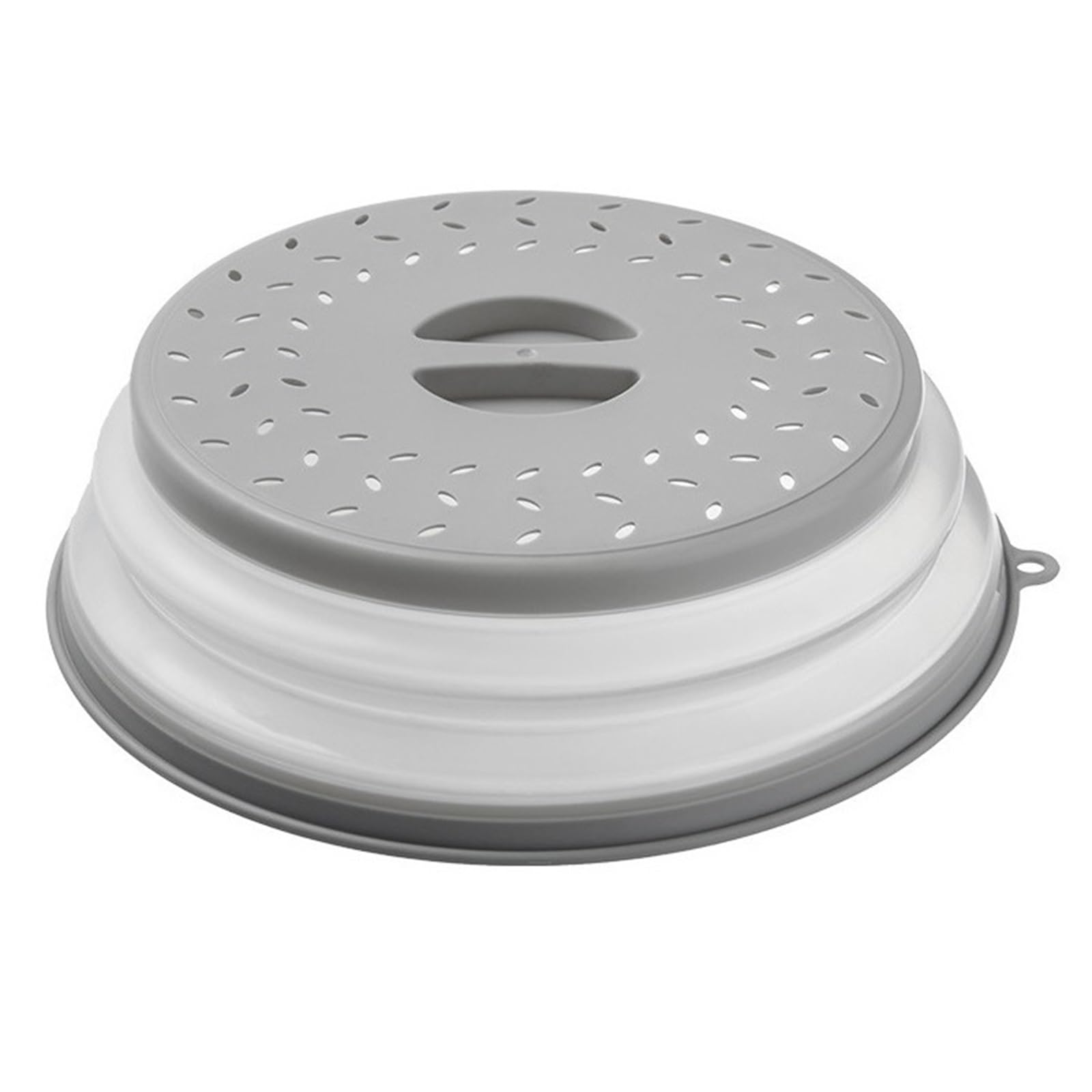 Oil-proof Microwave Splatter Cover Splash-proof Retain Fresh Food Splash Protection Lid Kitchen Gadget Heat Resistant(Red,21.5cm)(Grey,31cm)