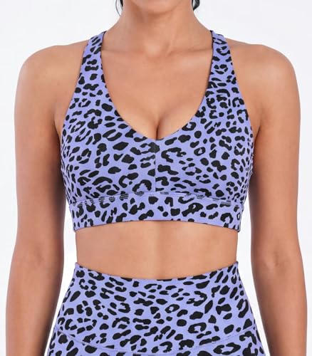 Image of Sunzel Strappy V Neck Criss Cross Back Sports Bra for Women | Removable Pads, Buttery Soft, Four-Way Stretch, Criss Cross Back, V Neck Contour Fit, Medium-Light Support, Yoga Workout Gym
