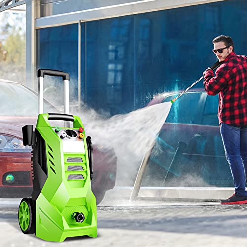 mrliance Electric Pressure Washer 2.7GPM Power Washer 2000W High Pressure Washer Cleaner Machine with 4 Interchangeable Nozzle & Hose Reel, Best for Cleaning Patio, Garden,Yard - Thumbnail 6