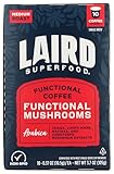 Laird Superfood K-Cups with Functional Mushrooms – Medium Roast, 10ct - Made with Organic Extracts of Chaga Mushrooms, Lion’s Mane, Maitake, and Cordyceps Functional Mushrooms
