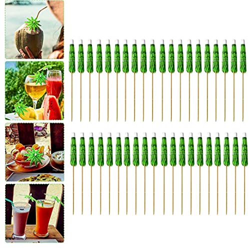 Eaarliyam Drink Paraplu Picks Coconut Palm Tree Decoratieve tandenstokers voor Cocktail Party 40 stks - Afbeelding 7
