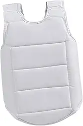 Colaxi Protetor de tórax de karatê, colete de taekwondo, almofada de proteção da barriga superior, blindagem de costela de proteção para muay thai