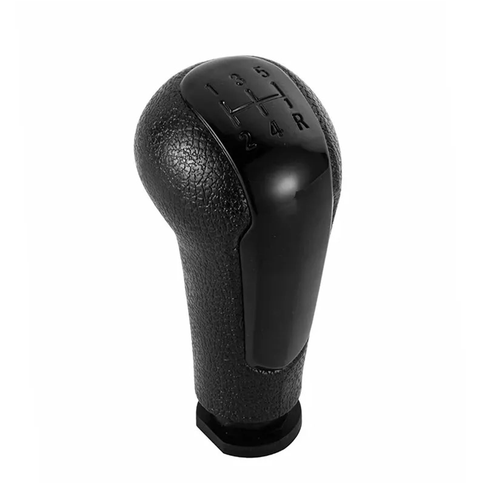 EHWLFVX Car Gear Shift for Chevrolet for Matiz for Spark M300 2011-2016 Car 5 Speed Manual Gear Shift Knob Leather Boot Cover(Black Knob)