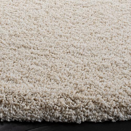 Safavieh Shaggy Rug for Living Room Dining Room Bedroom - Milan Shag Collection High Pile Ivory 24" X 36" - Image 3