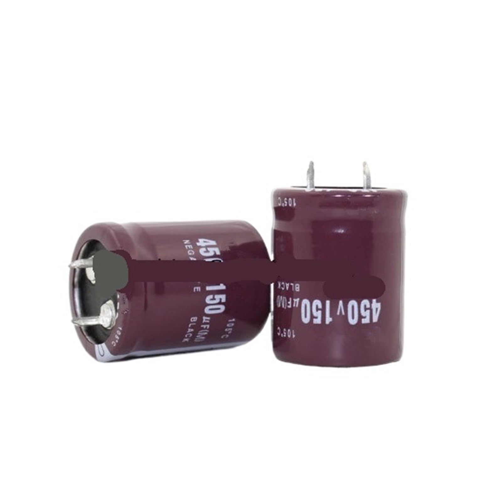 Condensadores de 150 UF y 450 V contra picos de tensión en circuitos de 25 x 30 mm