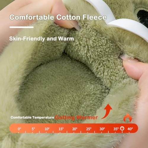 Tongue Slippers Couples, Kissing Slippers for Winter, Fluffy Warm Cute Cartoon Big Eye Dog Slipper, Comfortable and Non-Slip3
