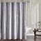 Fredsure Distressed Velvet Shower Curtain Set – 72x72 Inches With 12 Silver Hooks (Black) - View #11